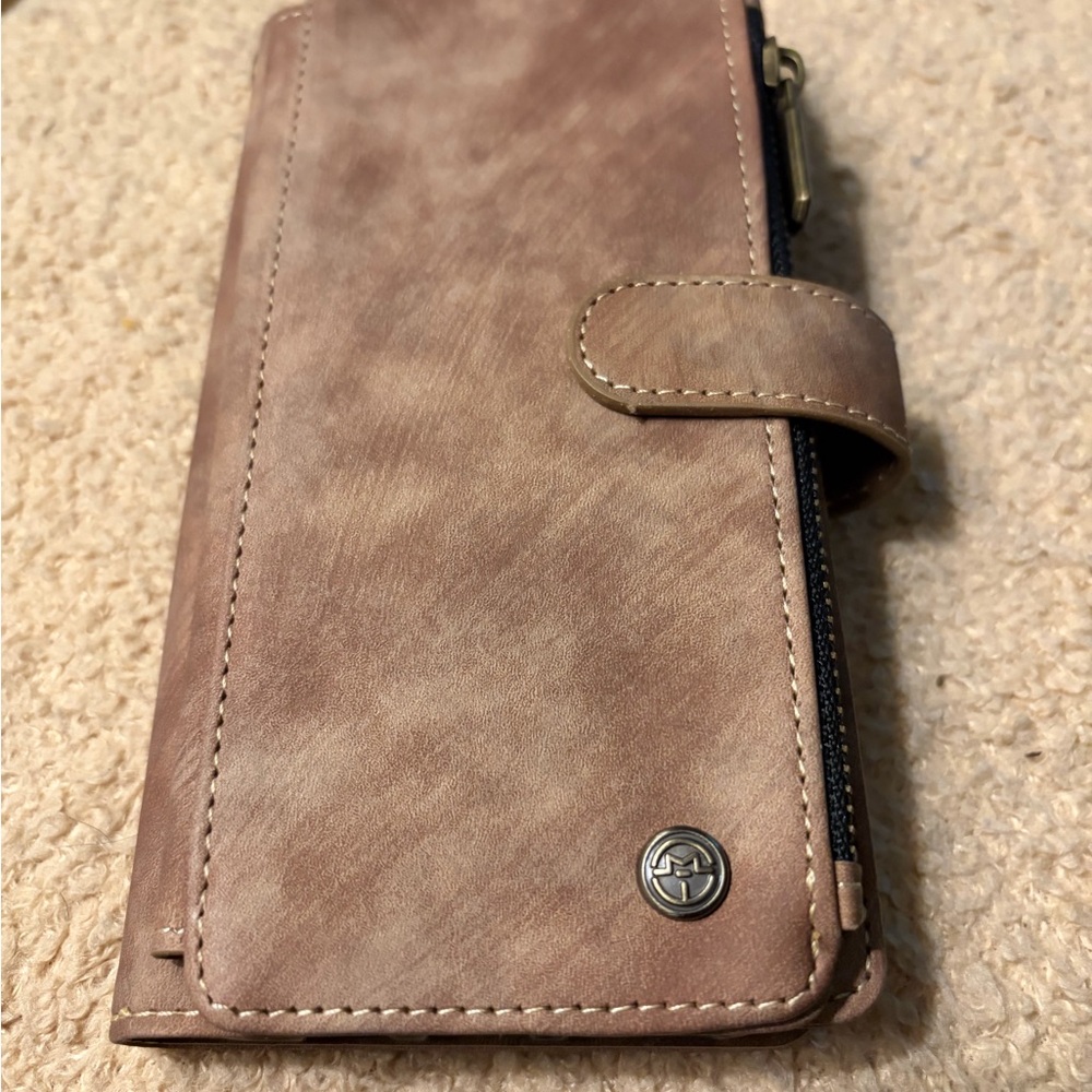 Soft Brown Phone Case Wallet with card holders  Case Me fits I phone 11